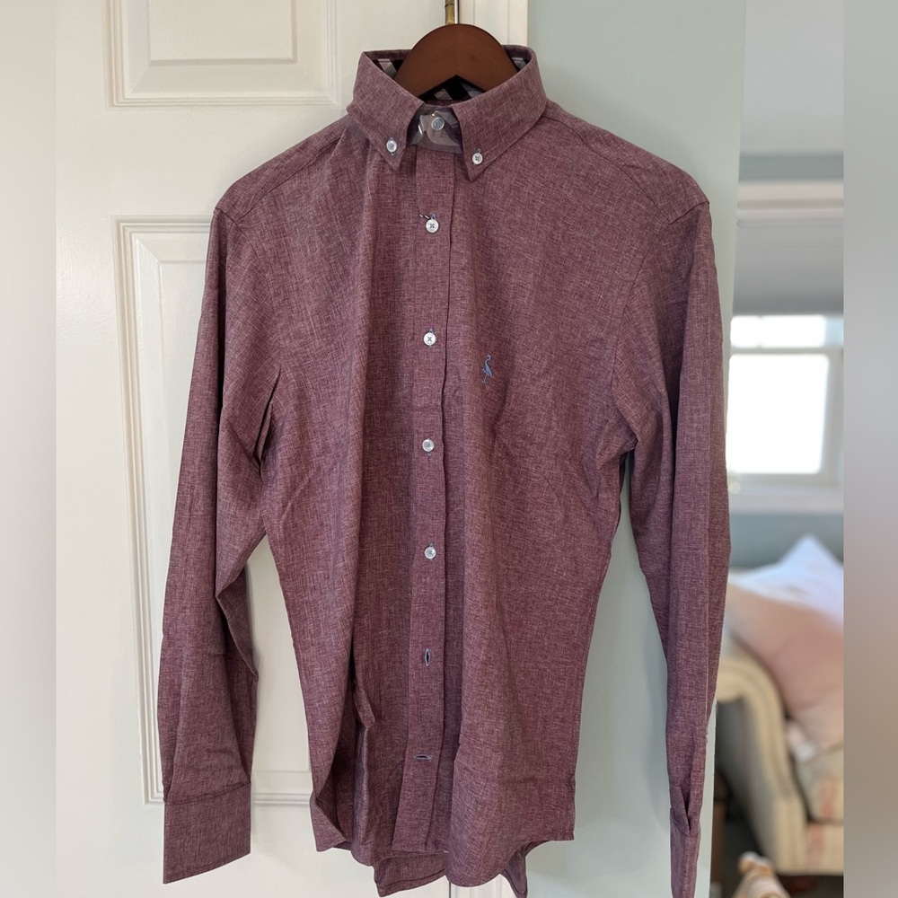 Textured Melange Long Sleeve Shirt